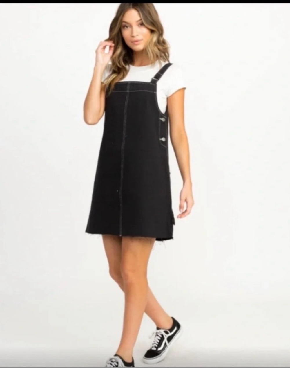 RVCA Black Denim Ace Dress